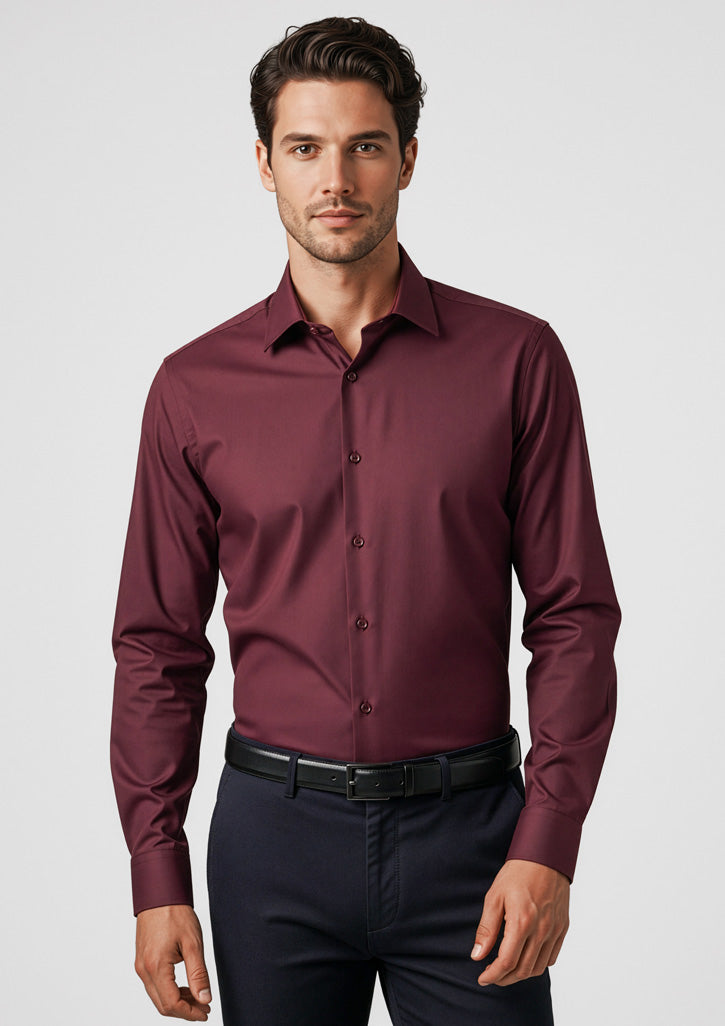 BIZ CORPORATES Mens Hudson Long Sleeve Shirt 40320