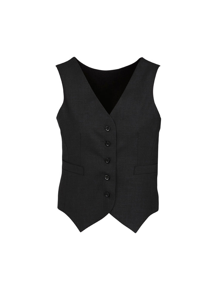 BIZ CORPORATES Comfort Wool Stretch Womens Peaked Vest 54011