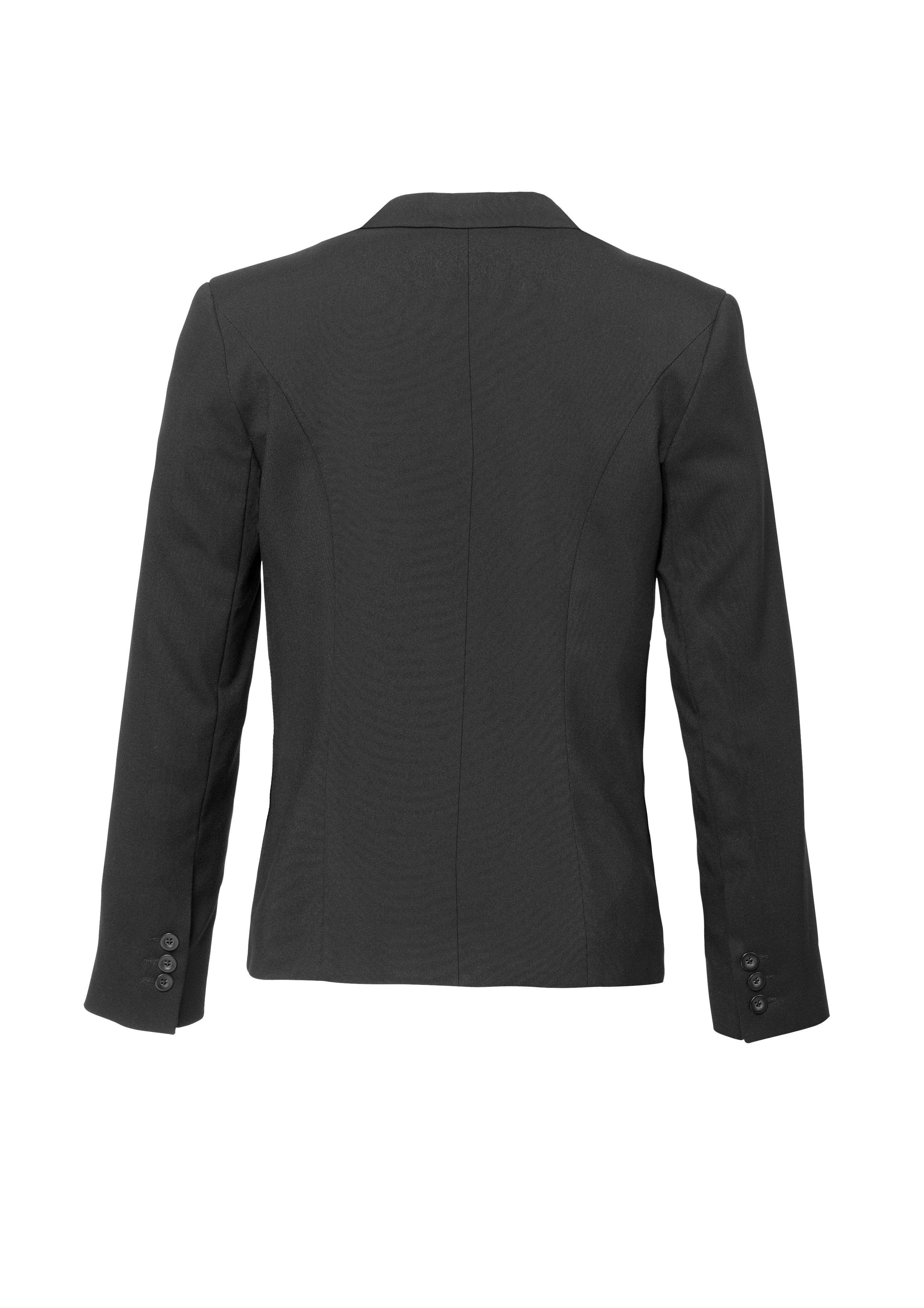 BIZ CORPORATES Womens Cool Stretch Short Jacket with Reverse Lapel 60113