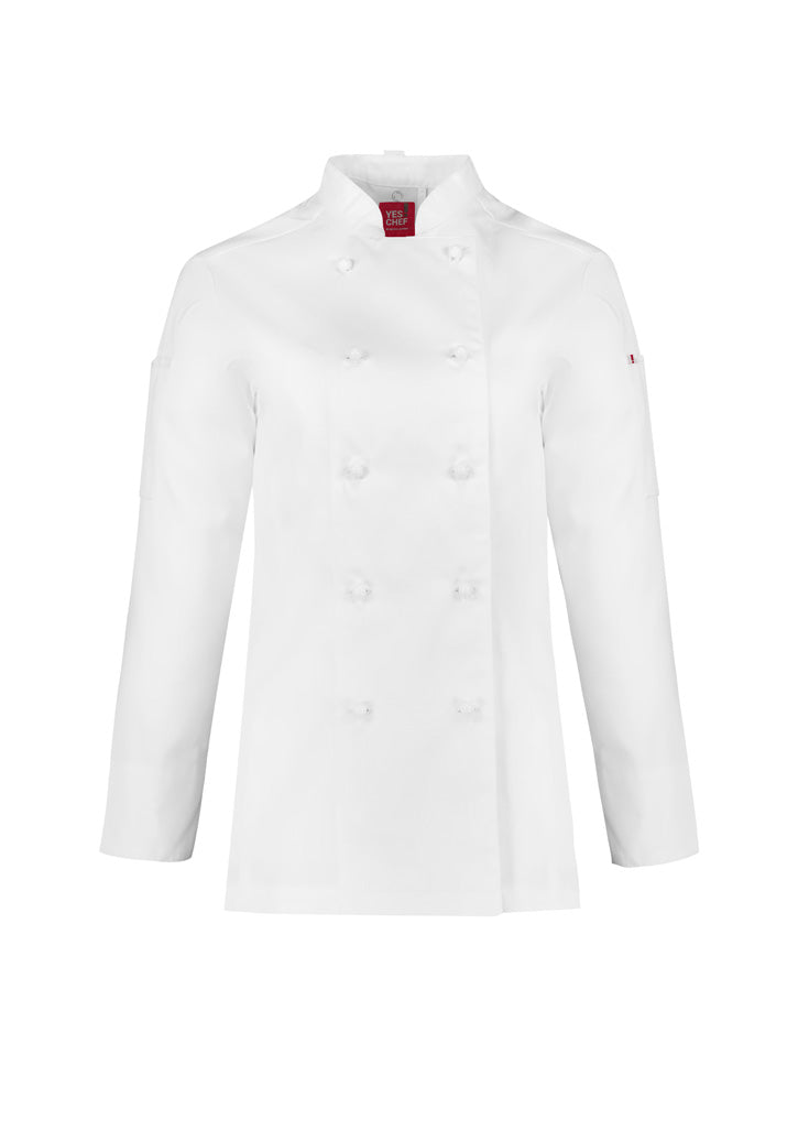 BIZ COLLECTION Womens Al Dente Long Sleeve Chef Jacket CH230LL
