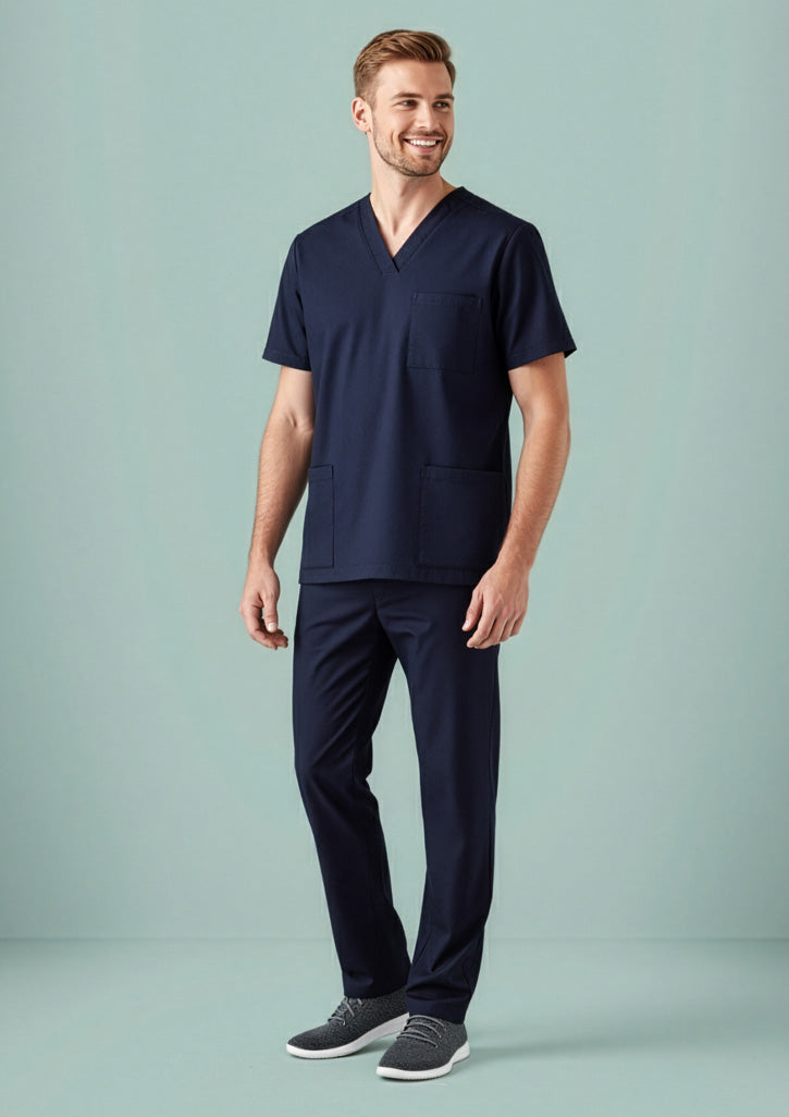 BIZ CARE Mens Tokyo Scrub Top CST141MS