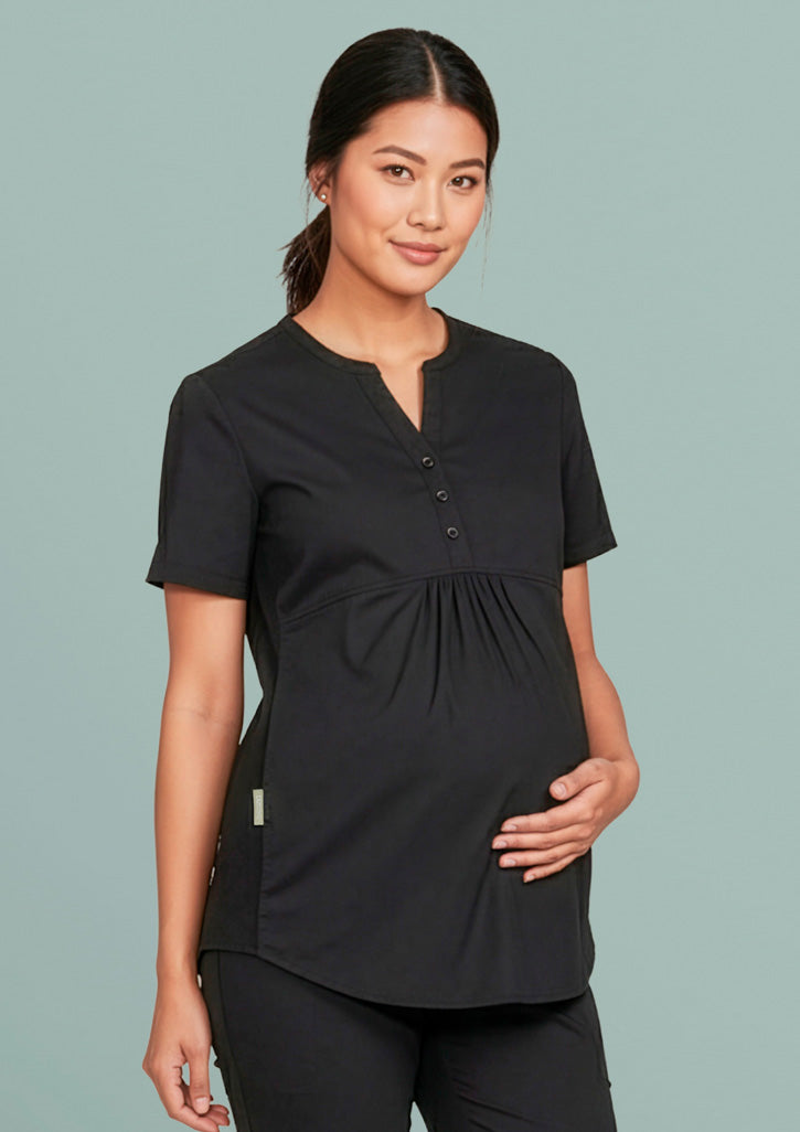 BIZ CARE Womens Rose Tunic Scrub Top CST243LS