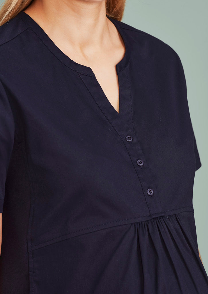BIZ CARE Womens Rose Tunic Scrub Top CST243LS