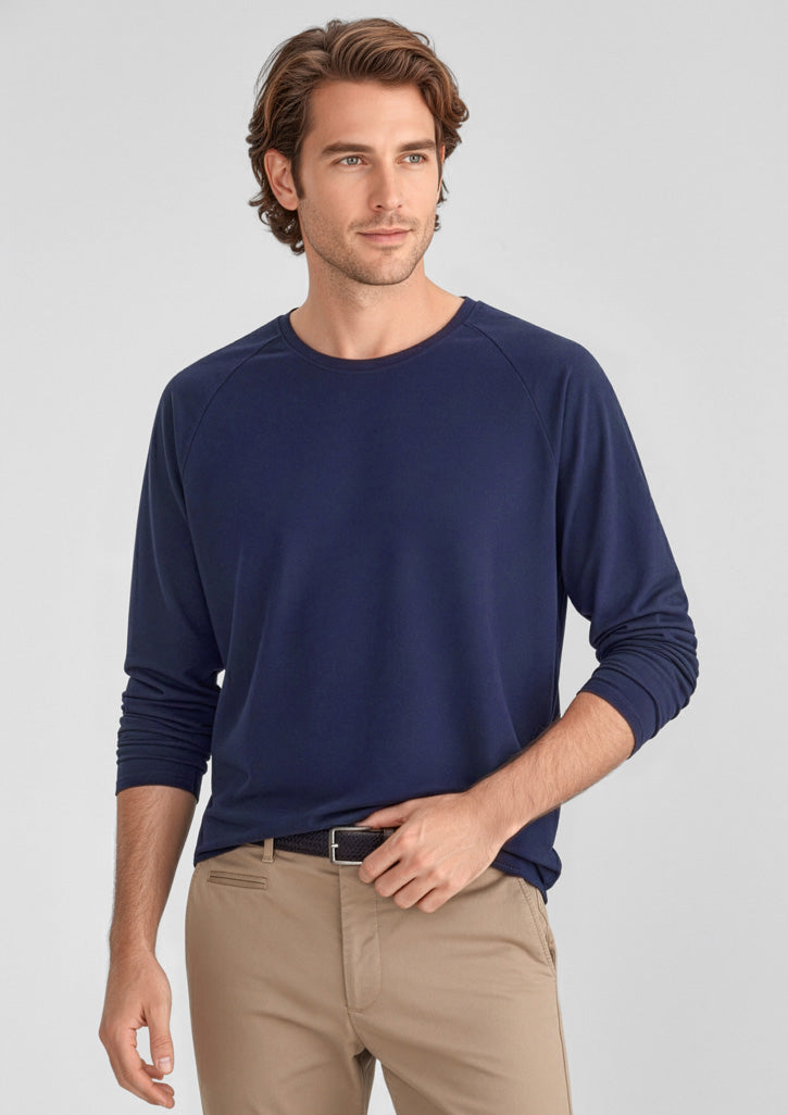 BIZ CARE Mens Performance Long Sleeve Tee CT247ML