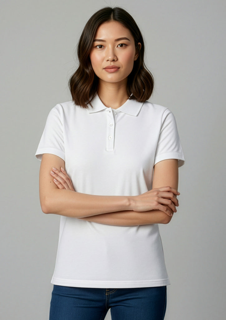 BIZ COLLECTION Womens Ice Short Sleeve Polo P112LS