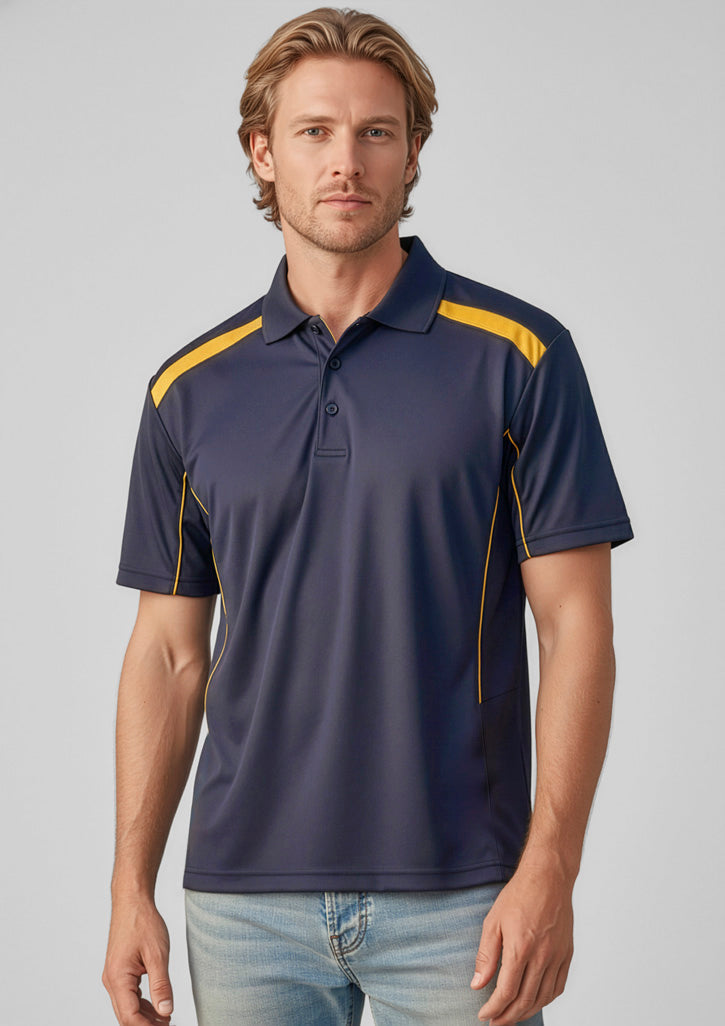 BIZ COLLECTION Mens United Short Sleeve Polo P244MS