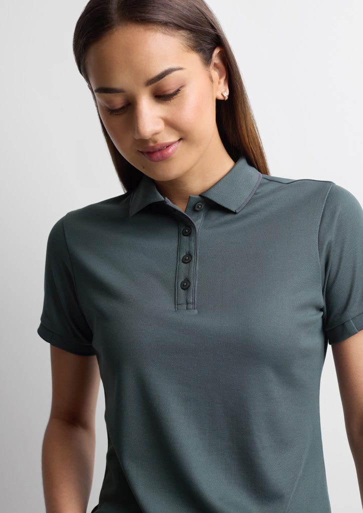 BIZ COLLECTION Womens Focus Short Sleeve Polo P313LS