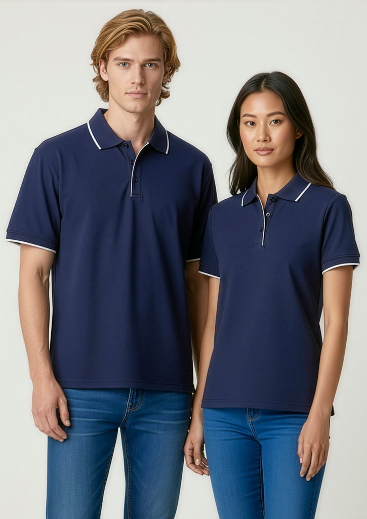 BIZ COLLECTION Mens Elite Short Sleeve Polo P3200