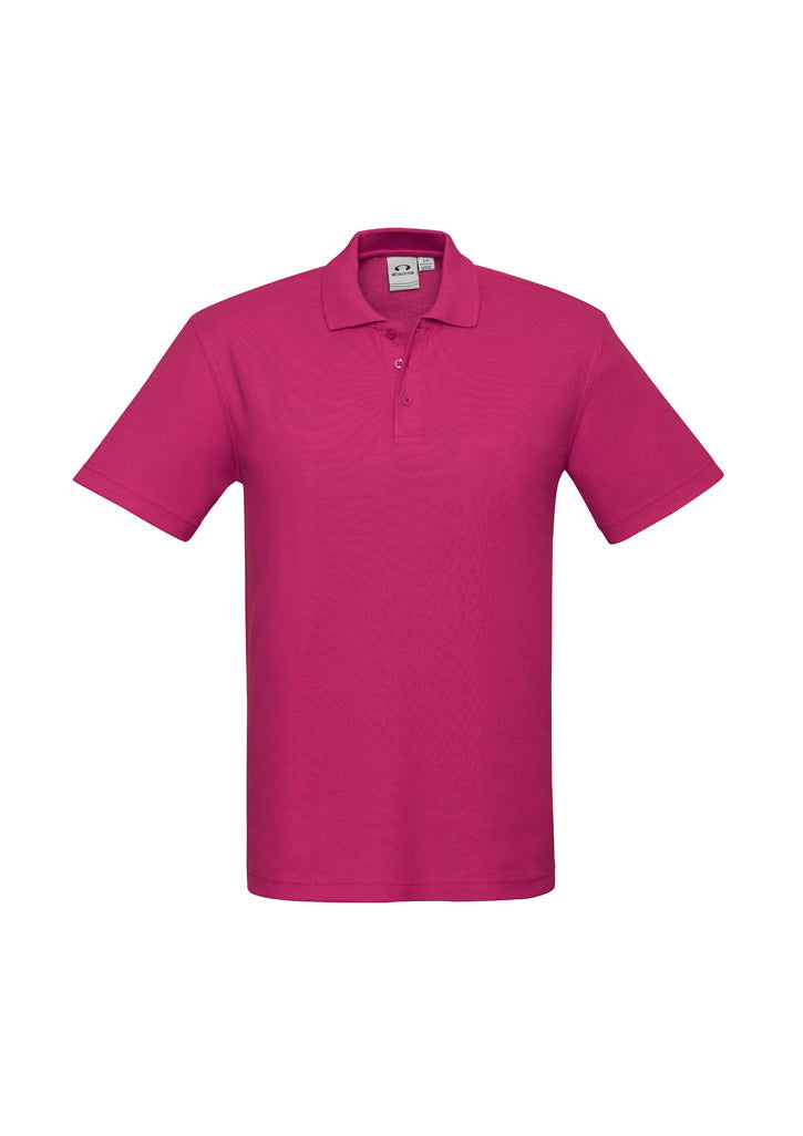 BIZ COLLECTION Mens Crew Short Sleeve Polo P400MS