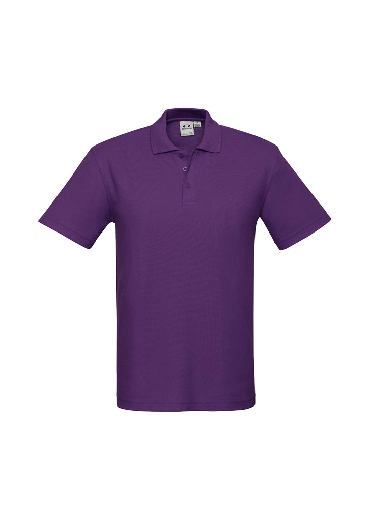 BIZ COLLECTION Mens Crew Short Sleeve Polo P400MS