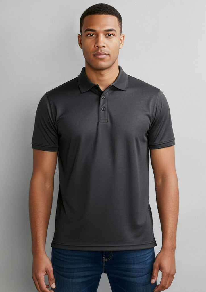 BIZ COLLECTION Mens Shadow Short Sleeve Polo P501MS