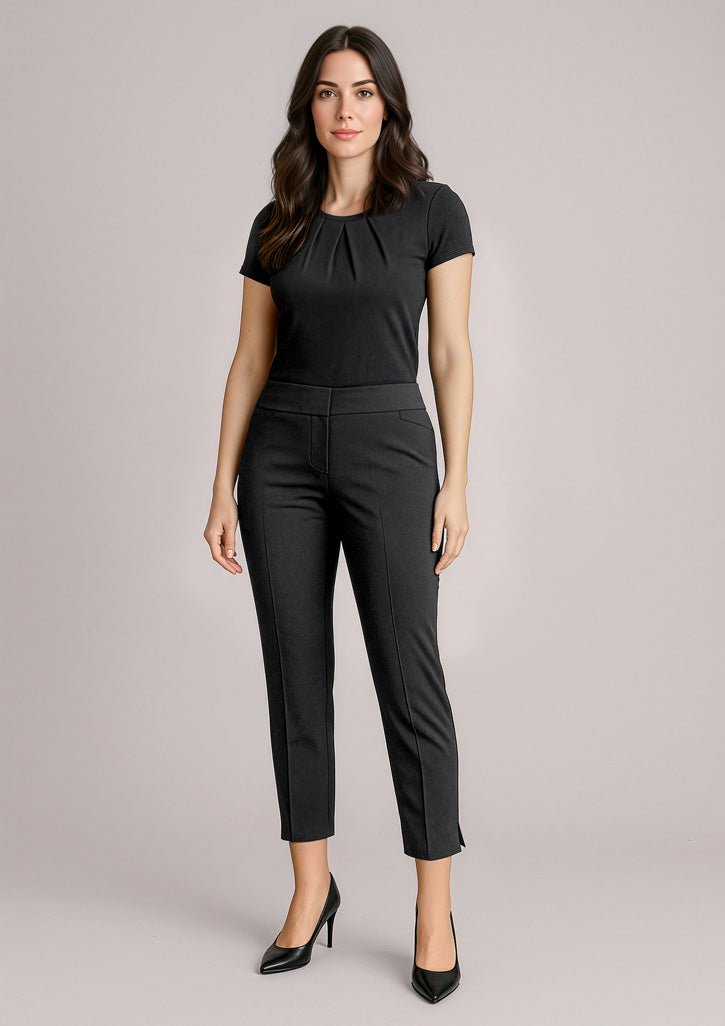 BIZ CORPORATES Womens Siena 7/8 Mid-waist Slim Leg Pant RGP308L