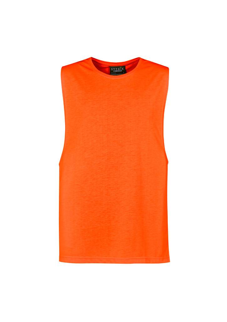 SYZMIK Mens Hi Vis Sleeveless Tee ZH297