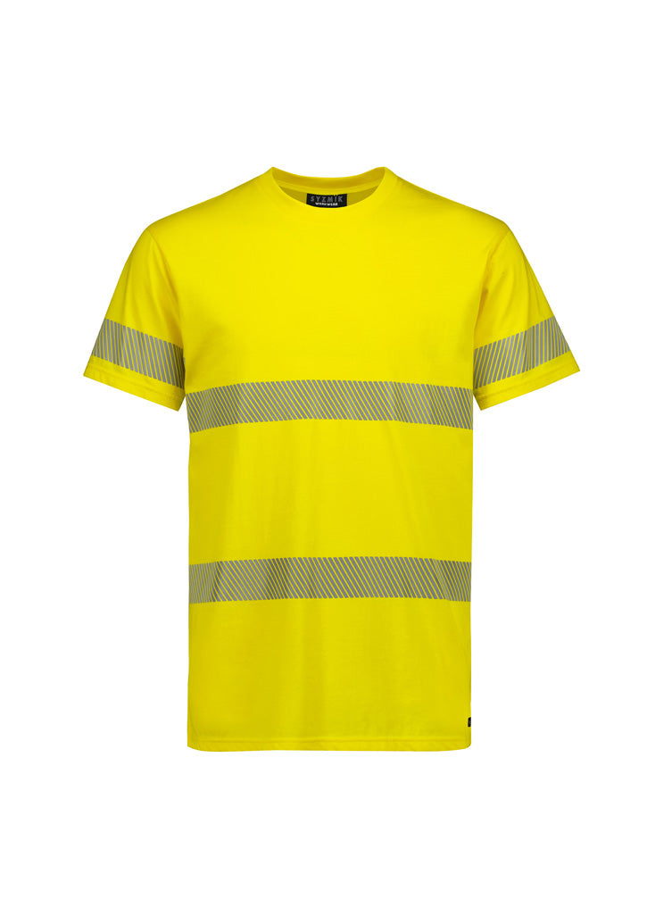 SYZMIK Mens Hi Vis Segmented Tape Cotton Tee ZH510