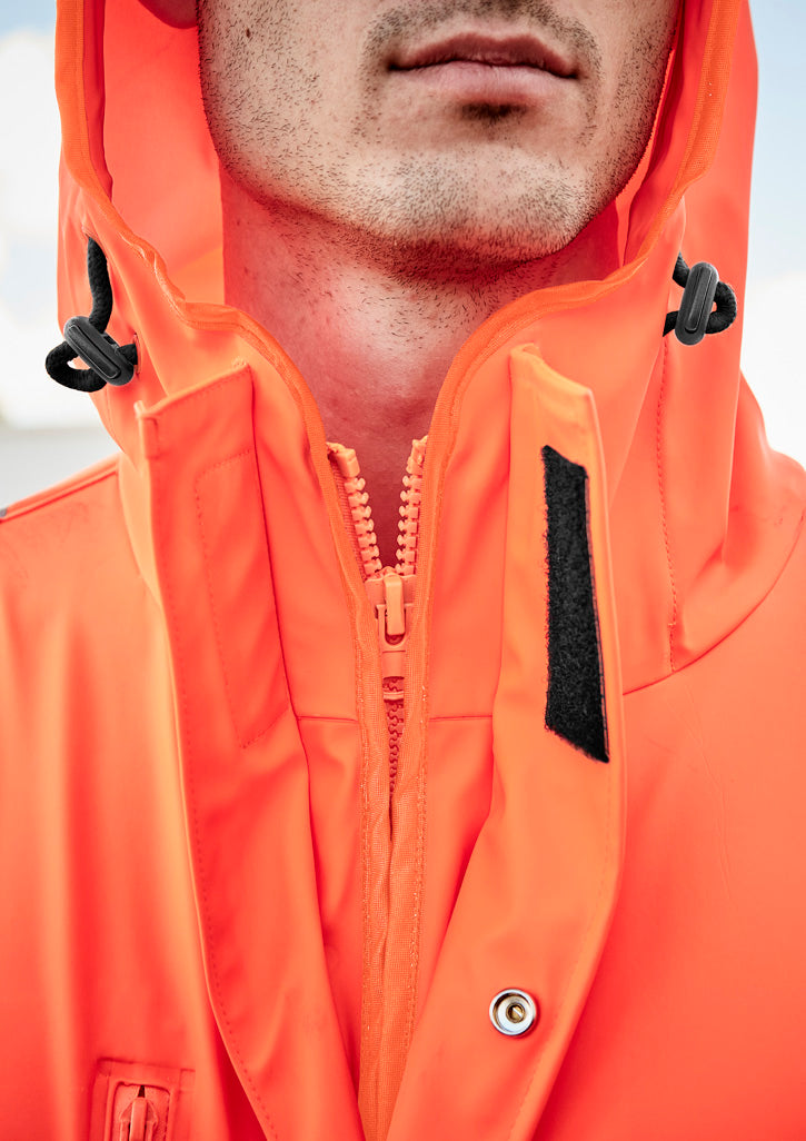 SYZMIK Mens Hi Vis X Back Heavy Duty Waterproof Jacket ZJ620-AU