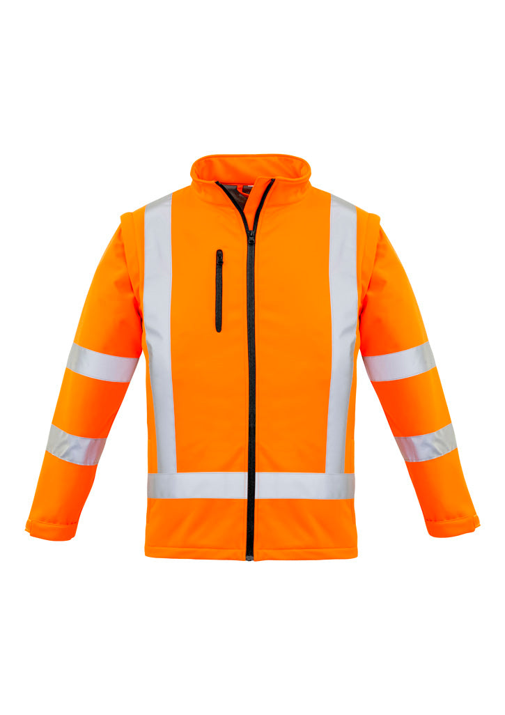 SYZMIK Womens Hi Vis NSW Rail X Back 2 In 1 Softshell Jacket ZJ770