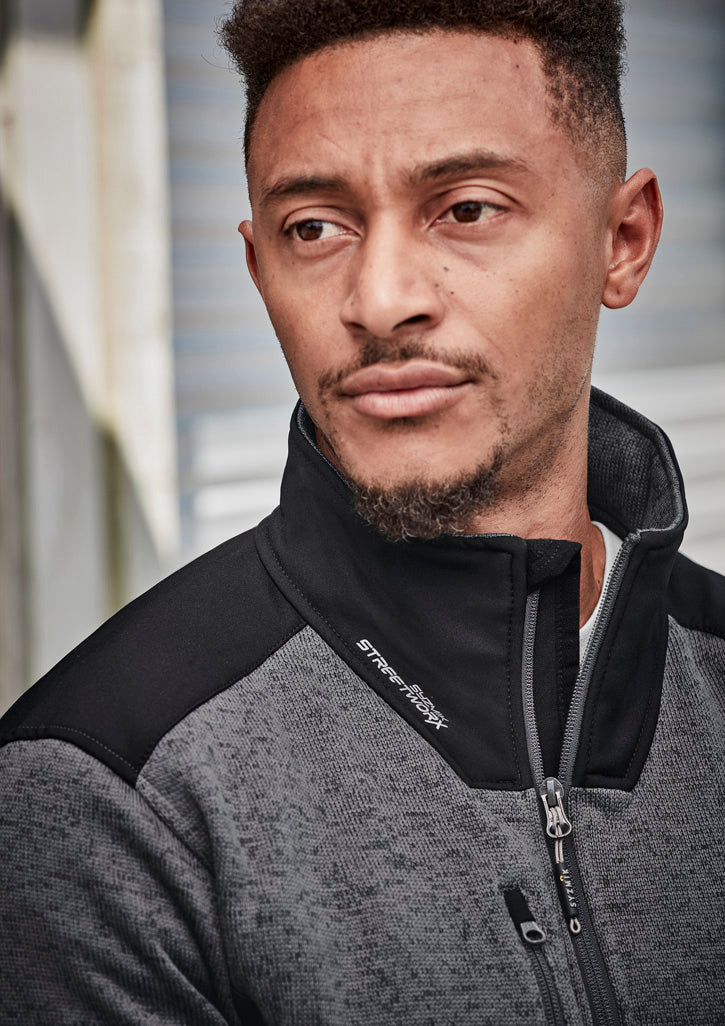 SYZMIK Unisex Streetworx Reinforced Knit 1/2 Zip Pullover ZT380