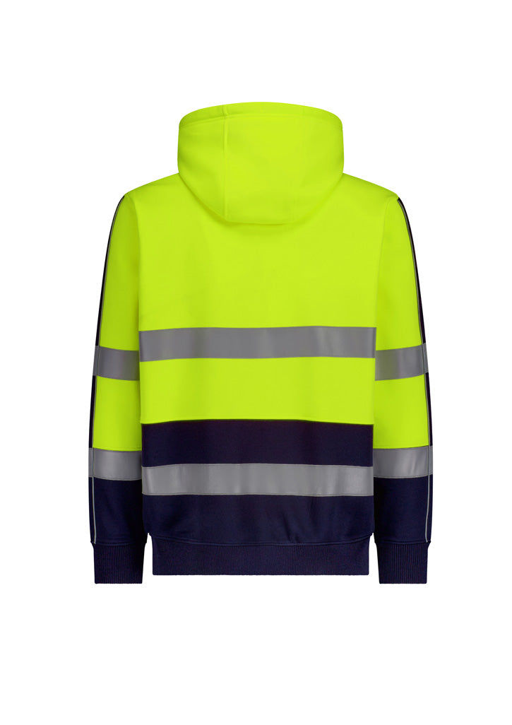 SYZMIK Unisex Hi Vis Full Zip Stretch Taped Hoodie ZT486