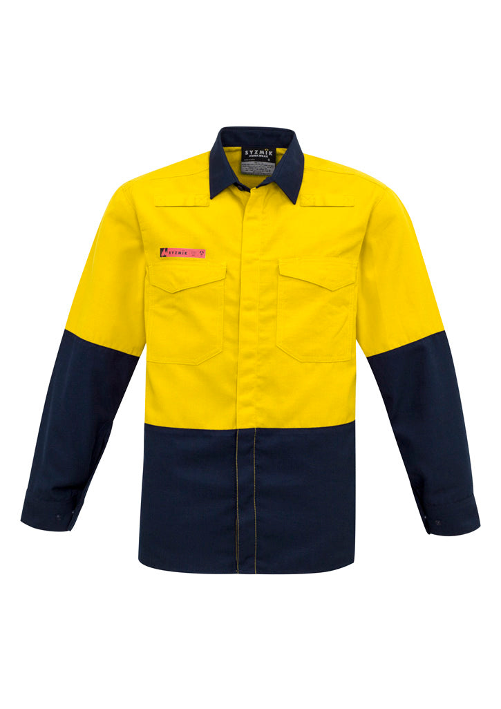 SYZMIK Mens Hi Vis Spliced Shirt ZW138