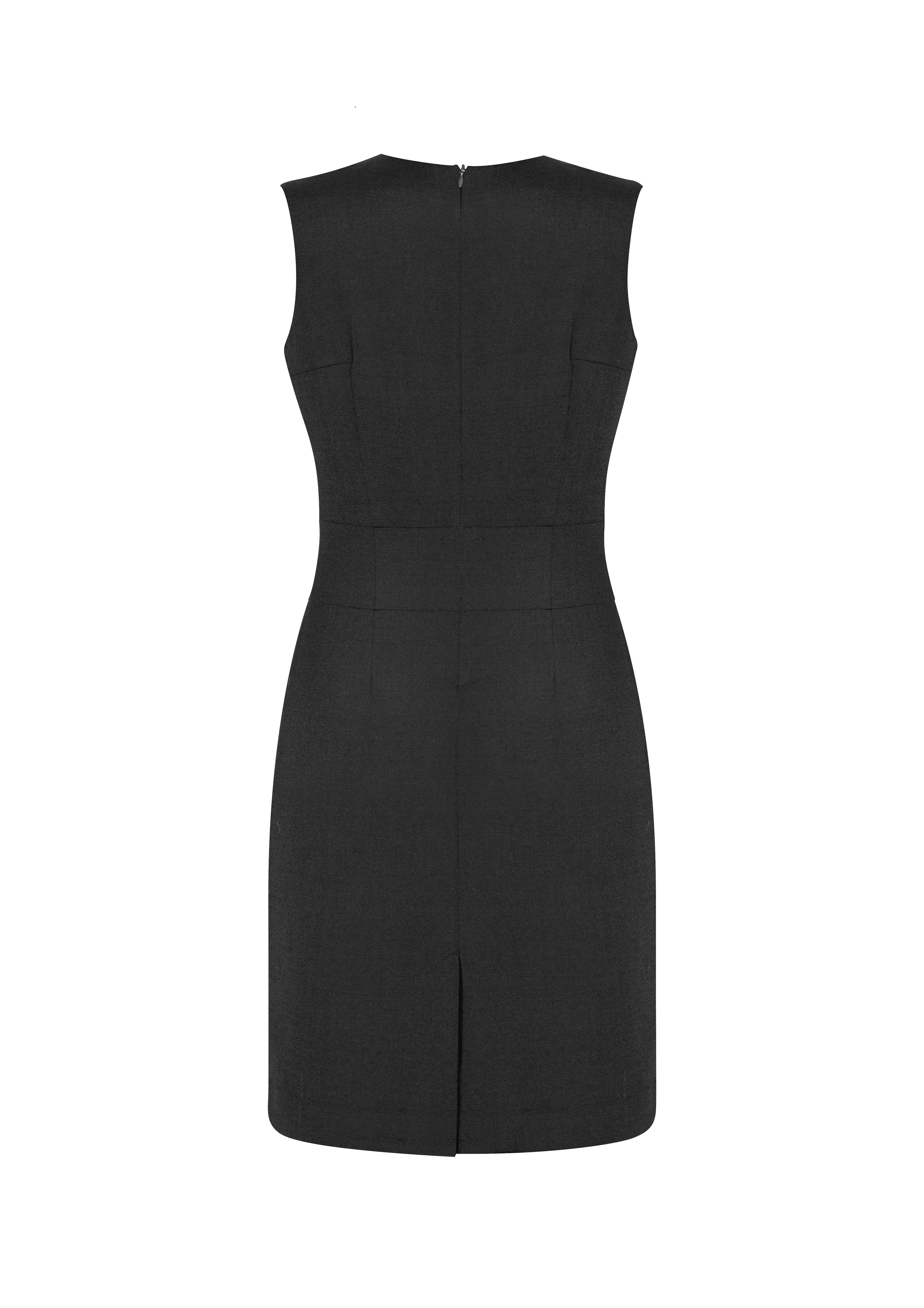 BIZ CORPORATES Womens Cool Stretch Sleeveless V-Neck Dress 30121 Clearance