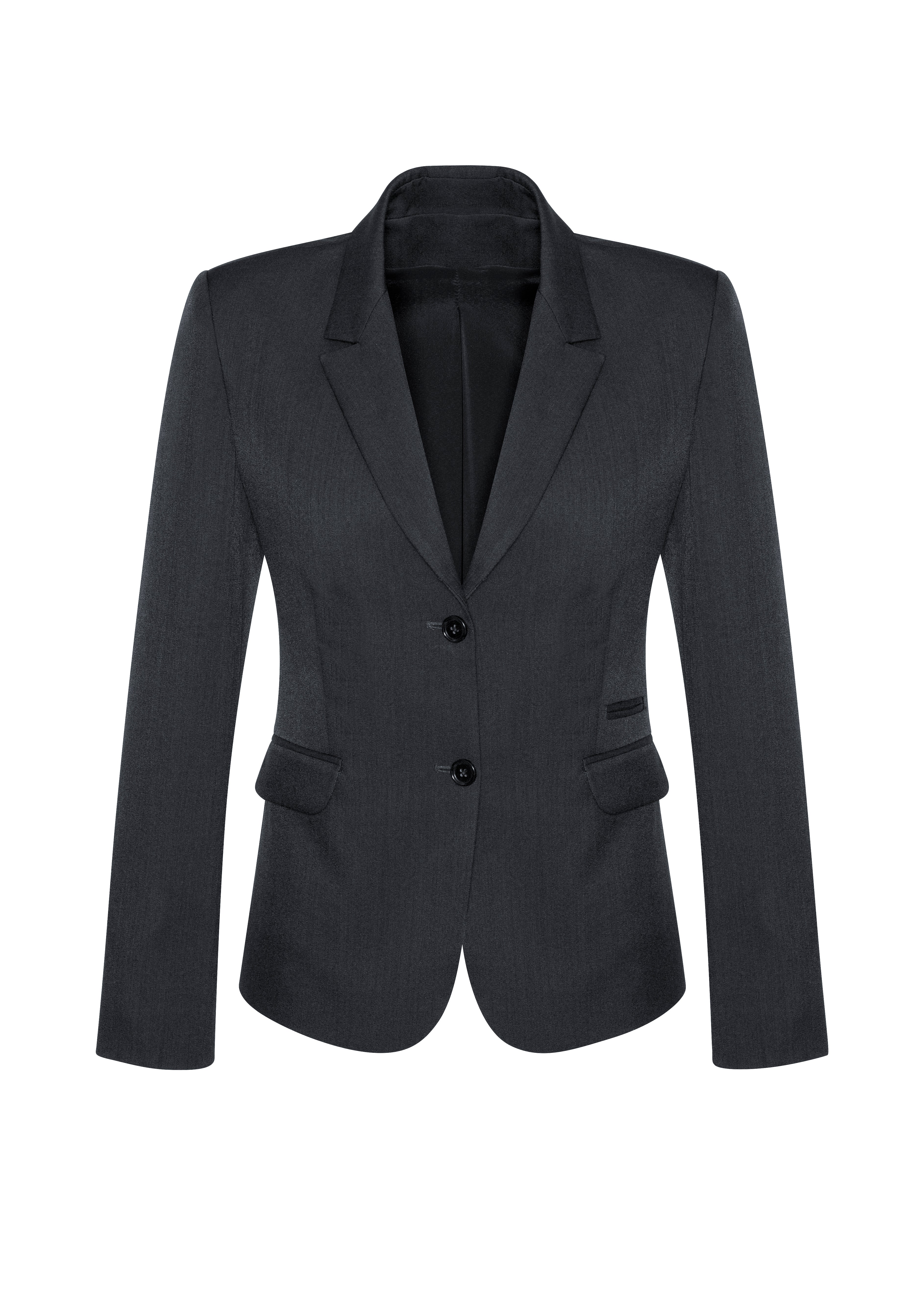 BIZ CORPORATES Womens Cool Stretch 2 Button Mid Length Jacket 60119
