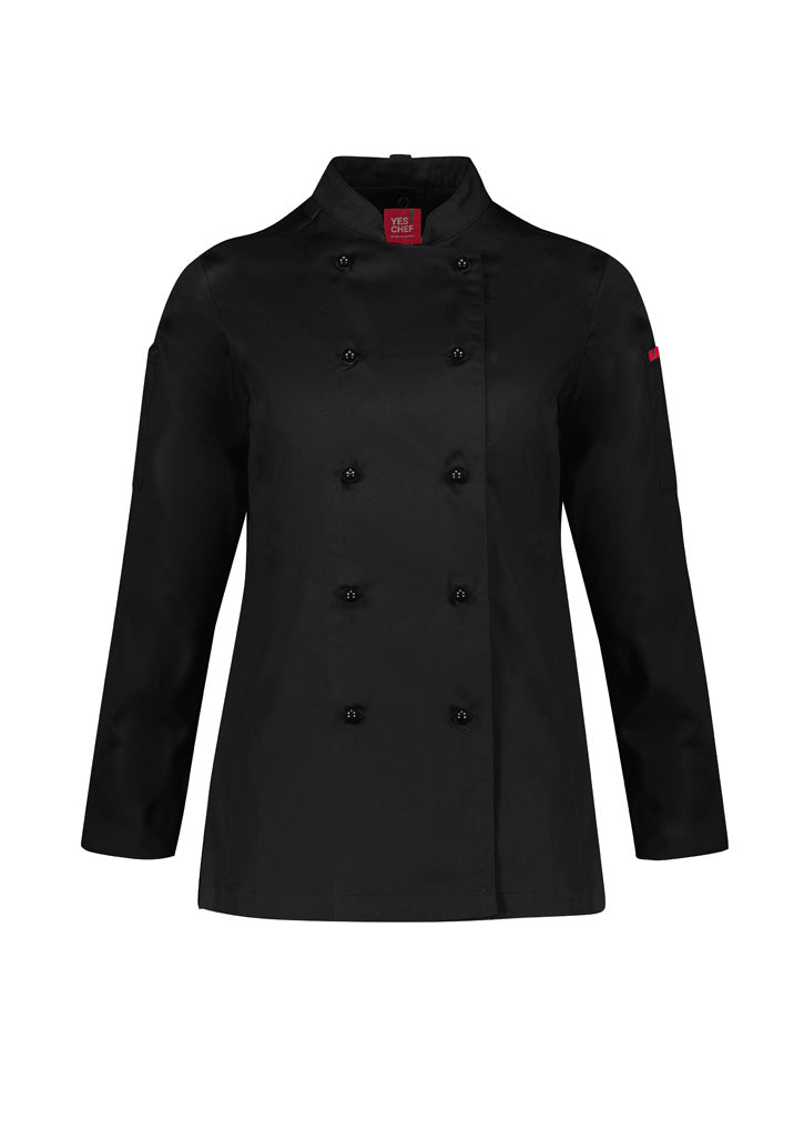 BIZ COLLECTION Womens Al Dente Long Sleeve Chef Jacket CH230LL