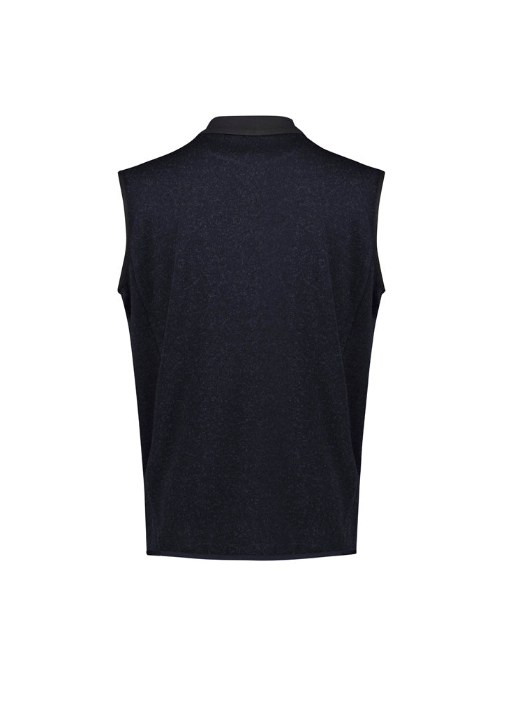 BIZ CARE Mens Nova Zip Front Vest CO343MV