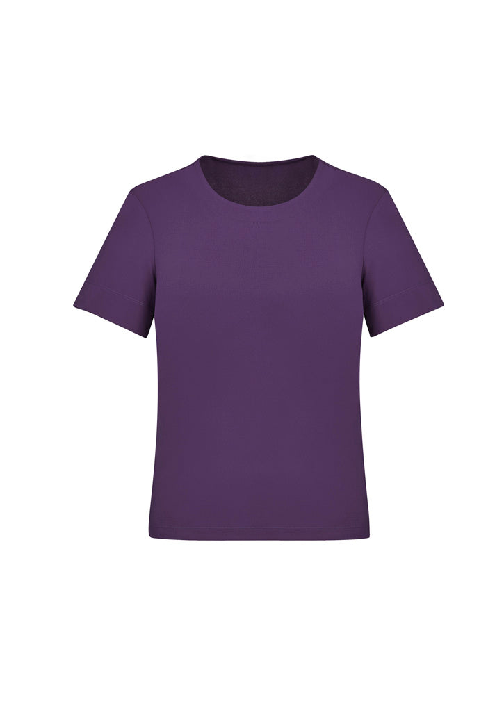 BIZ CARE Womens Marley Short Sleeve Jersey Top CS952LS