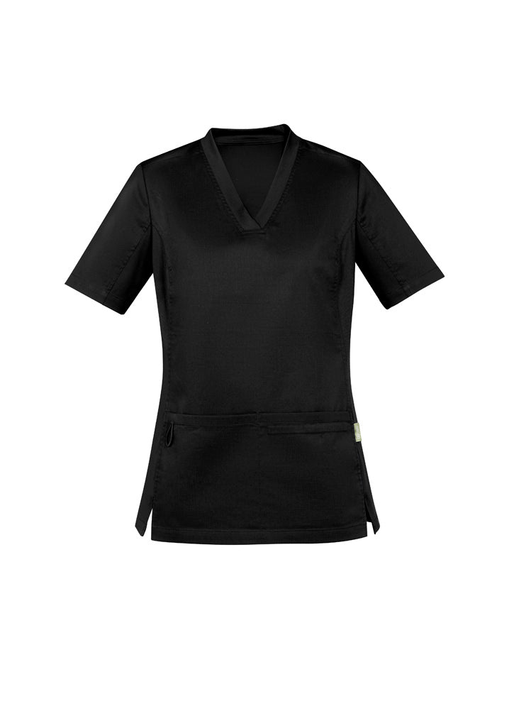 BIZ CARE Womens Riley Stretch Scrub Top CST043LS
