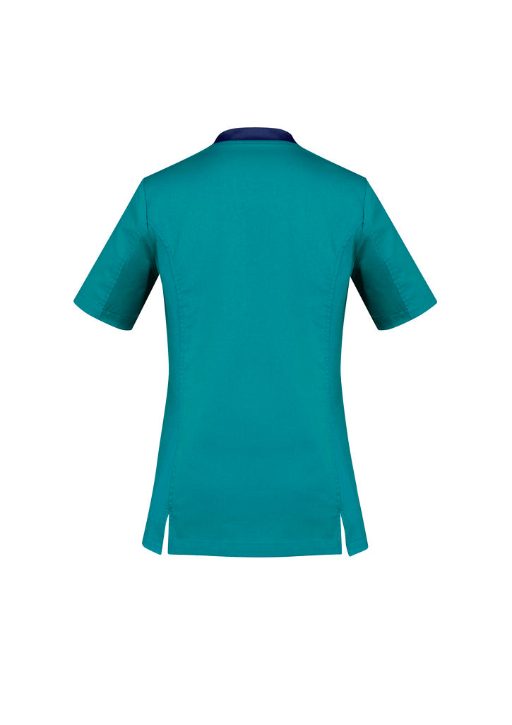 BIZ CARE Womens Riley Stretch Scrub Top CST043LS