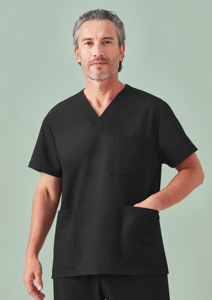 BIZ CARE Unisex Pulse V-Neck Scrub Top CU544US