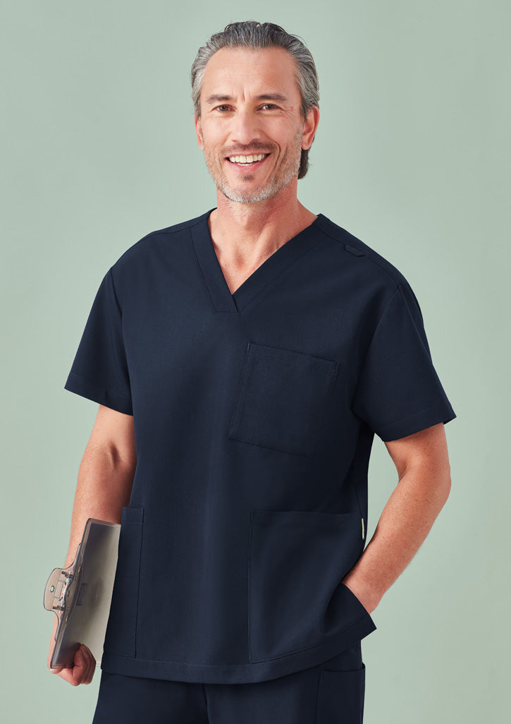 BIZ CARE Unisex Pulse V-Neck Scrub Top CU544US