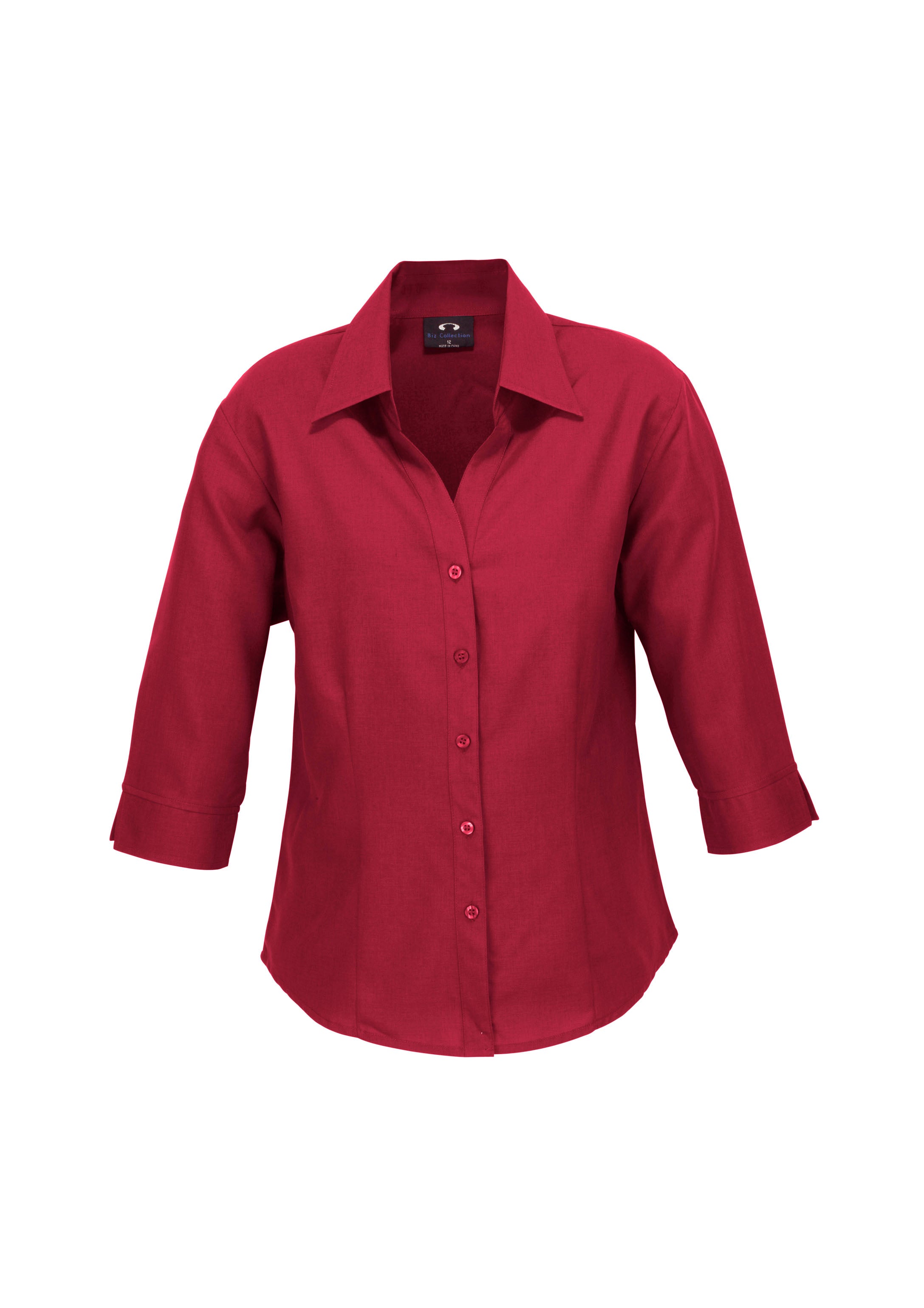BIZ COLLECTION Womens Oasis 3/4 Sleeve Shirt LB3600