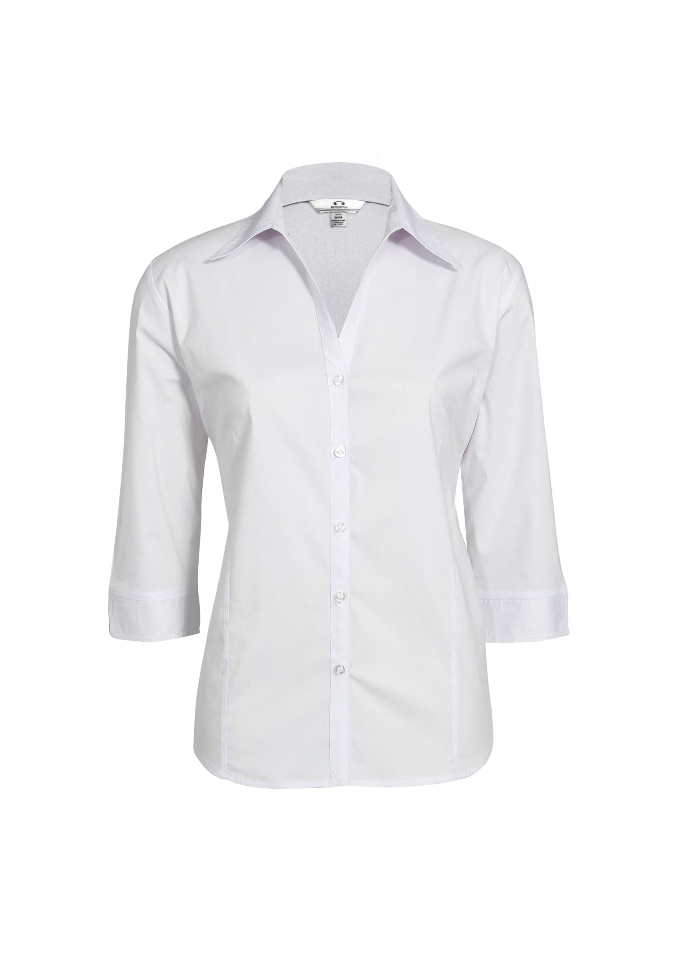 BIZ COLLECTION Womens Metro 3/4 Sleeve Shirt LB7300