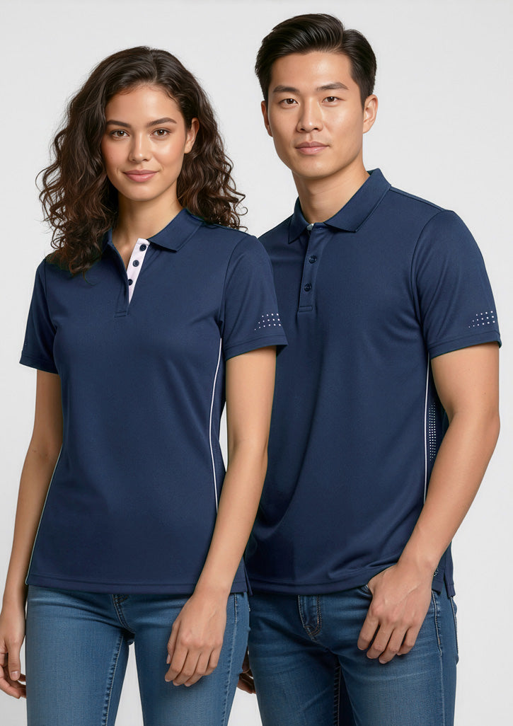 BIZ COLLECTION Womens Balance Short Sleeve Polo P200LS