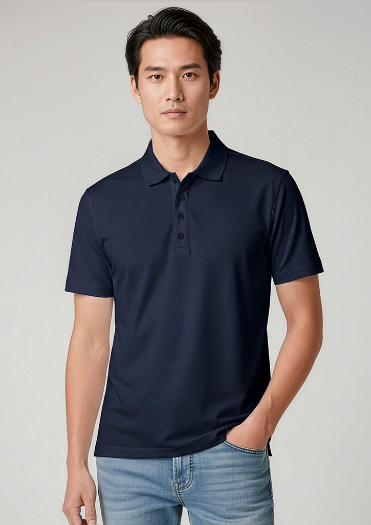 BIZ COLLECTION Mens Action Short Sleeve Polo P206MS