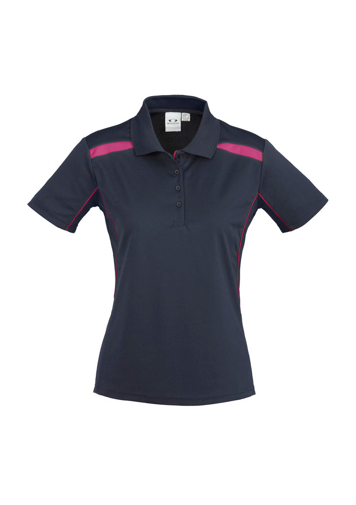 BIZ COLLECTION Womens United Short Sleeve Polo P244LS