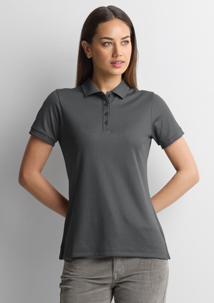 BIZ COLLECTION Womens Focus Short Sleeve Polo P313LS