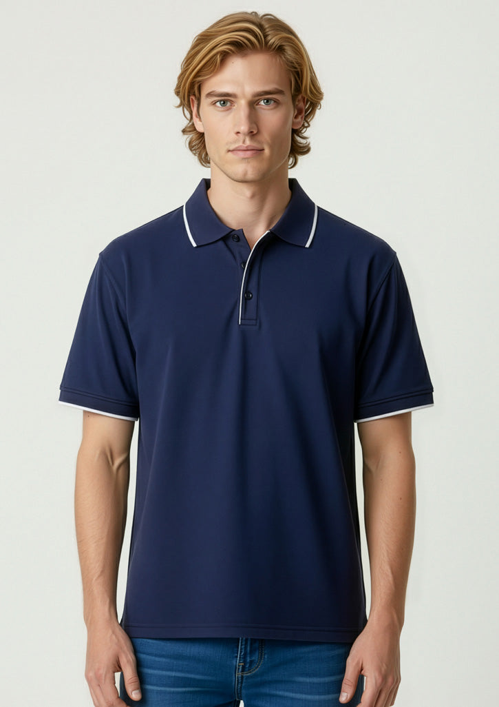 BIZ COLLECTION Mens Elite Short Sleeve Polo P3200