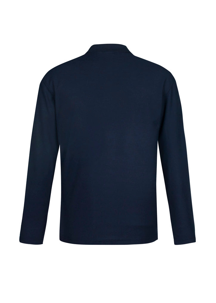 BIZ COLLECTION Mens Crew Long Sleeve Polo P400ML