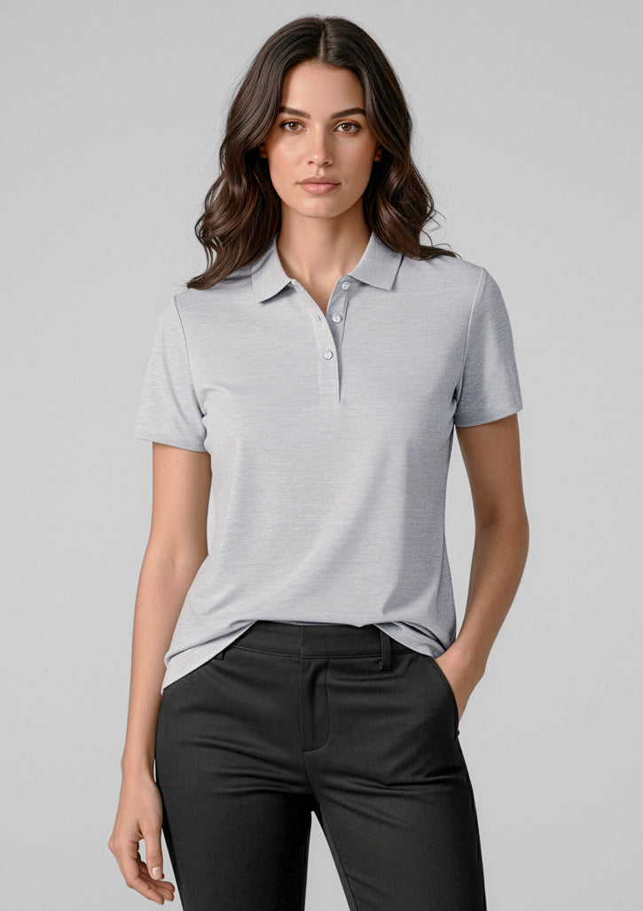 BIZ COLLECTION Womens Orbit Short Sleeve Polo P410LS
