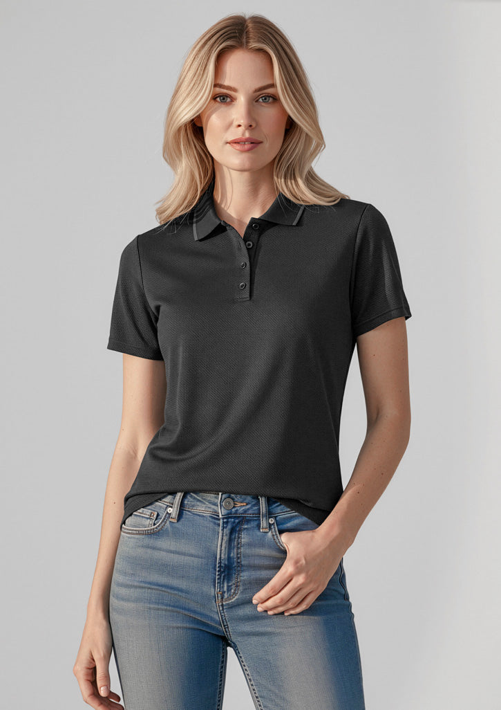BIZ COLLECTION Womens Echo Short Sleeve Polo P412LS