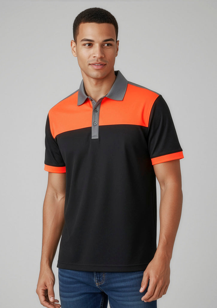 BIZ COLLECTION Mens Charger Short Sleeve Polo P500MS