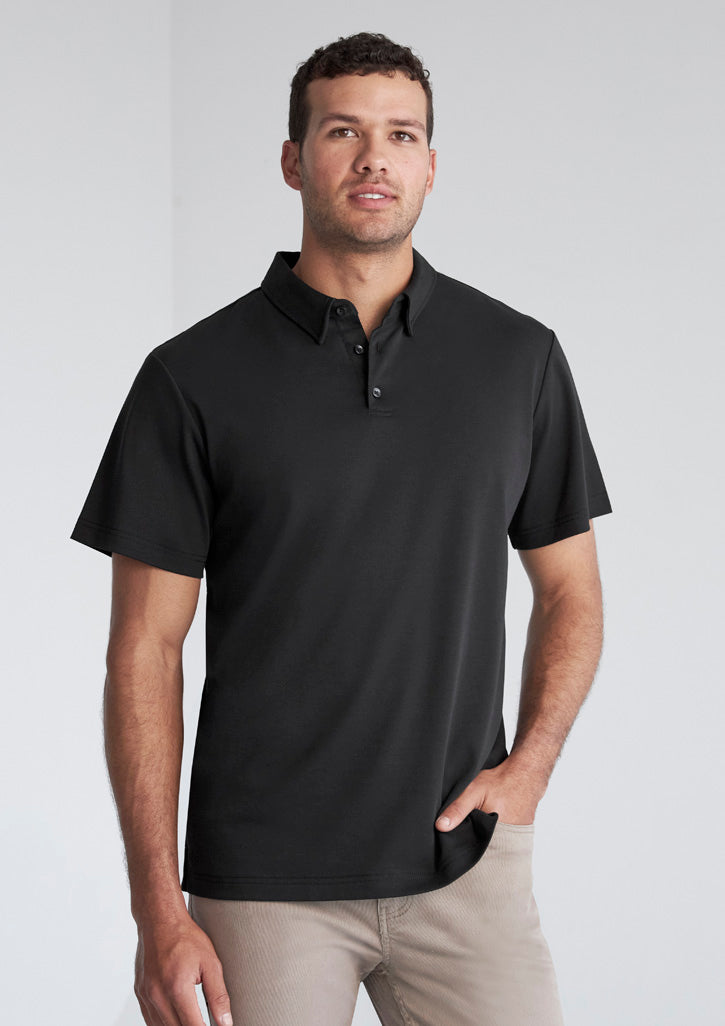 BIZ COLLECTION Mens Lotus Short Sleeve Polo P515MS