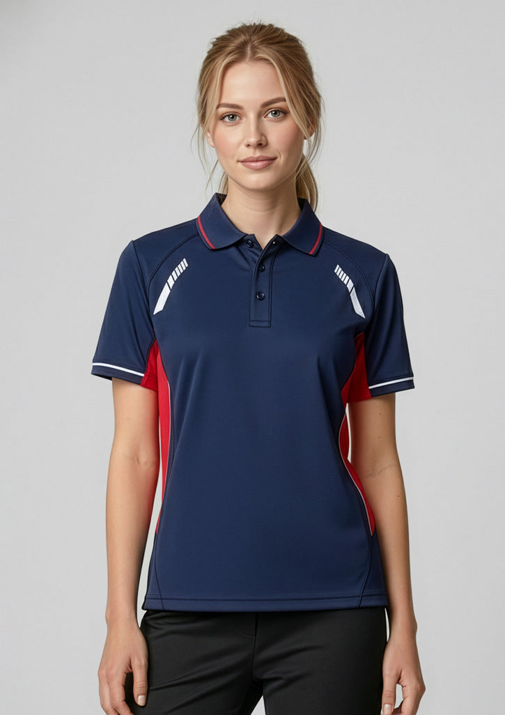 BIZ COLLECTION Womens Renegade Short Sleeve Polo P700LS