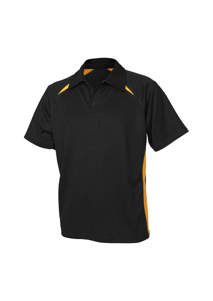 BIZ COLLECTION Mens Splice Short Sleeve Polo P7700