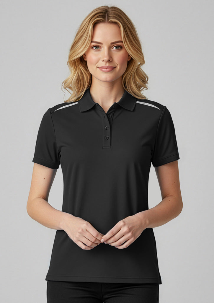 BIZ COLLECTION Womens Sonar Short Sleeve Polo P901LS