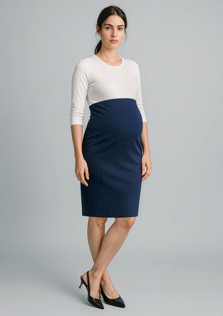 BIZ CORPORATES Womens Cool Stretch Maternity Skirt RGS307L