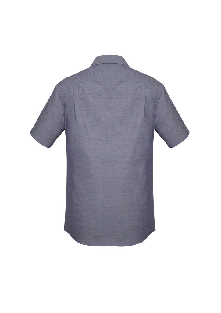 BIZ CORPORATES Mens Charlie Classic Fit Short Sleeve Shirt RS968MS