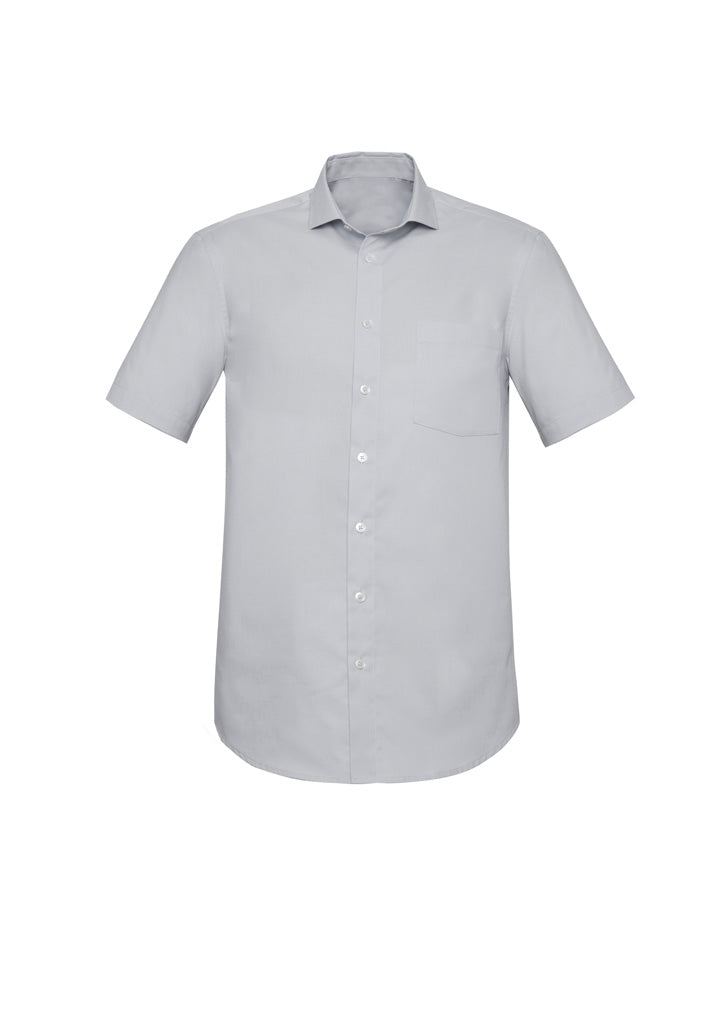 BIZ CORPORATES Mens Charlie Classic Fit Short Sleeve Shirt RS968MS